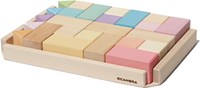 Ocamora ensemble de construction jouet en carton coloré pour enfants-3