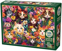 Cobble Hill puzzle Blooming Whiskers - Puzzle chat 1000 pièces-2