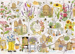 Cobble Hill puzzle Busy as a Bee - 500 pièces art fleurs