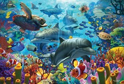 Cobble Hill Puzzle Coral Sea - 2000 Teile Unterwasserwelt Jigsaw