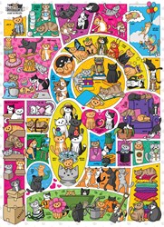 Cobble Hill Puzzle Doodlecats - 1000 Teile Katzenpuzzle