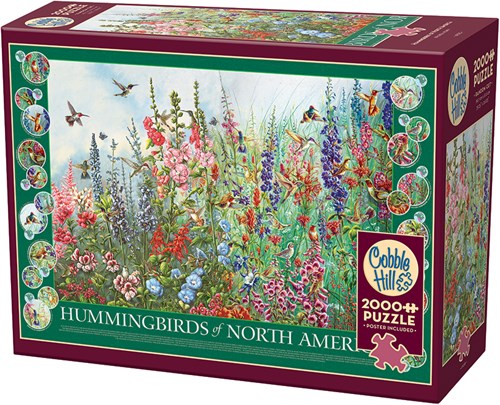 Cobble Hill puzzle 2000 pièces - Puzzle Colibris d'Amérique du Nord-2