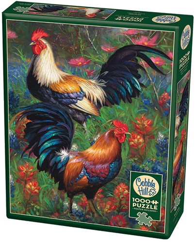 Cobble Hill puzzle - 1000 pièces - Puzzle Coqs pour adultes-2