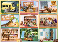 Cobble Hill puzzle 1000 pièces - Écureuils à l'école puzzle cartoon