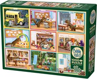 Cobble Hill puzzle 1000 pièces - Écureuils à l'école puzzle cartoon-2