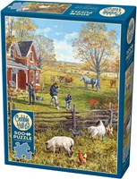 Cobble Hill puzzle - XXL Pièces Young Family Farm 500 pièces adultes-2