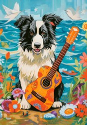 Castorland Collie, Guitar and the Sea - 500 pieces