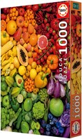 Educa Puzzle bunte Vitamine 1000 Teile Erwachsene Obst Gemüse-2