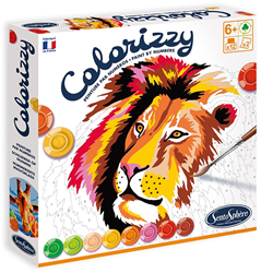 Sentosphère kit peinture par numéros animaux savane enfants