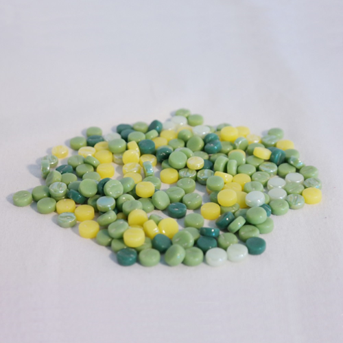 Colourful Mosaics Spielset recyceltes Glas Dots Mix Apple Crisp 100g