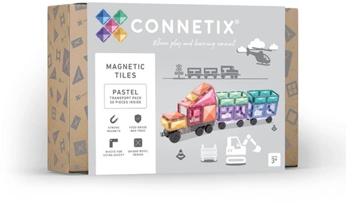 Connetix Magnetkacheln Transport Set 50-teilig