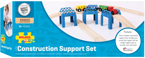BigJigs Holz Eisenbahn Brückenteile - Erweiterungsset für Kinder-3