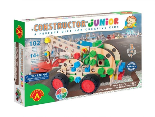 Alexander Toys Bauset Constructor Junior 3-in-1 Pull Truck 102-teilig