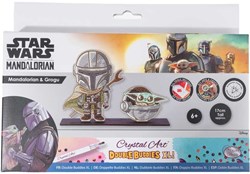 CRAFT BUDDY - MANDALORIAN & GROGU CRYSTAL ART DUO BUDDIES XL