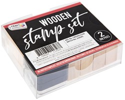 Craft Sensations Craft Sensations Houten Stempelset Cijfers 10x8,1x3 cm