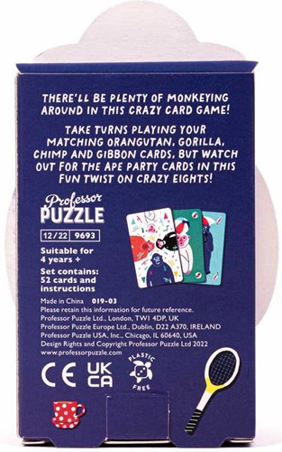 Professor Puzzle Kartenspiel Crazy Apes - strategisches Dschungelspiel-3
