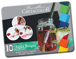 Cretacolor Cretacolor Aqua Brique Aquarellfarben-Set, 10 Näpfchen