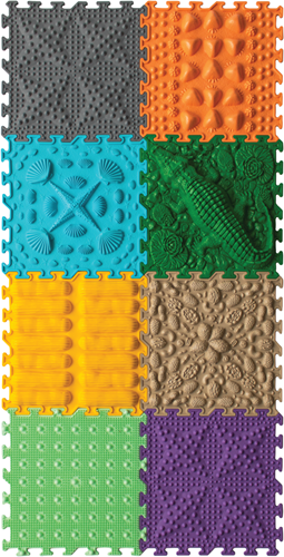 Ortoto Sensory Massage Puzzle Matten Gras Box 8 Stück