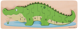 Bigjigs Krokodil Zahlenpuzzle