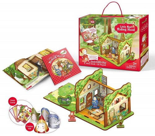 Cubic Fun 3D Puzzle Little Red Riding Hood - 35 Teile Kinderspiel