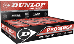 Dunlop Progress Squash Balls (1 Ball Box of 12) -  -