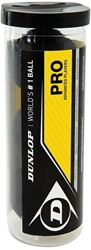 Dunlop balles de squash Pro lot de 3 - balle officielle double jaune