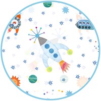 Djeco LITTLE BIG ROOM - CASQUETTES ET CAPES DE PLUIE Cape de pluie Fusée - M-2