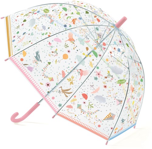 Kinder Regenschirm Stockschirm Transparent Djeco