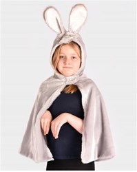 Den Goda Fen cape déguisement lapin fluffy deluxe 98-128 cm 3-8 ans