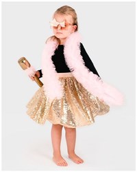 Den Goda Fen Disco Kostüm für Kinder mit Accessoires - Verkleideset 110-116