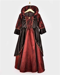 DEN GODA FEN-JURK VAMPIER KONINGIN DELUXE - 134-140 / 8-10 J
