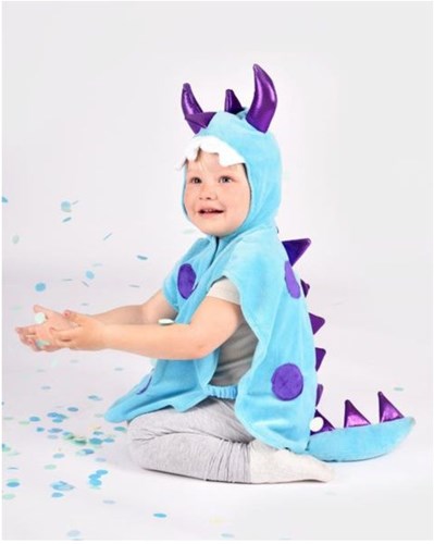 DEN GODA FEN-MINI CAPE MONSTER BLAUW - 86-110 / 1-4 JAAR