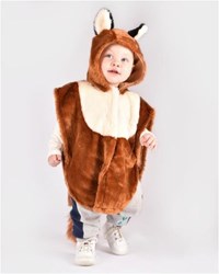 Den Goda Fen Kinder-Kostümcape Fuchs 92-110 cm braun