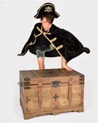 DEN GODA FEN-PIRATENCAPE + HOED - 98-128 / 3-8 JAAR