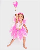 Den Goda Fen Märchenkostüm Kleid mit Zubehör 110-116 rosa Kinder