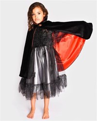 DEN GODA FEN-VAMPIERCAPE DELUXE ROOD -  122-128