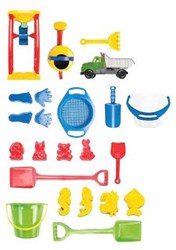 Dantoy set de jeux de sable - jouet de plage 38 pièces pour enfants