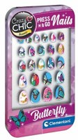 Clementoni faux ongles jouet - Crazy Chic Press & Go Papillons