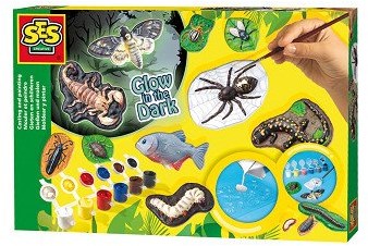 SES creative B007IUOAQ0 Gruseltiere gießen Glow in The Dark SES 01153 Scary Animals, Multi