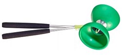 Eureka jouet diabolo Rubber Diabolo avec baguettes en aluminium - vert foncé