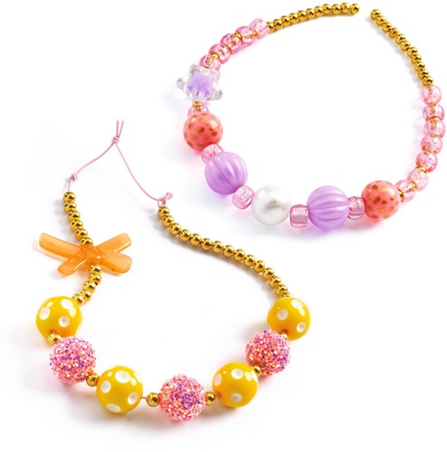 Djeco perles & bijoux Perles bulles, Or - Coffret créatif
