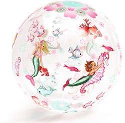 Djeco balle sirène - ballon de jeu gonflable 35 cm pour l'extérieur