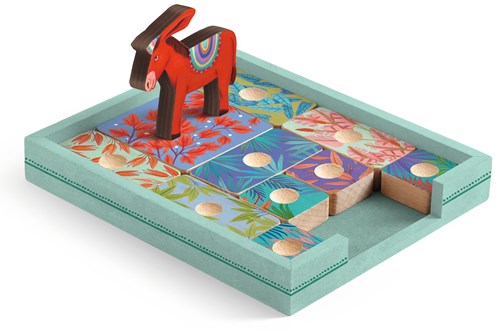 Djeco Spiel Sologic Âne rouge - FSC Holz Denkspiel für Kinder