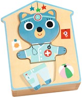 Djeco Holzpuzzle Dressup - mix - FSC Holzspielzeug
