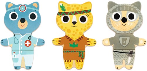 Djeco Holzpuzzle Dressup - mix - FSC Holzspielzeug-3