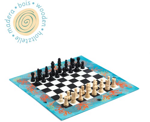 Djeco klassisches Spiel Schachspiel - FSC Holz - Lernspielzeug
