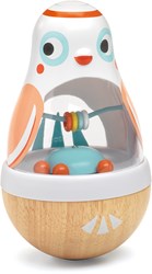 Djeco Baby Spielzeug Holz Wackel-Eule BabyPoli Pastellfarben