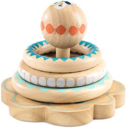 Djeco Holz-Ringwurfspiel BabyHoopi für Kleinkinder und Babys