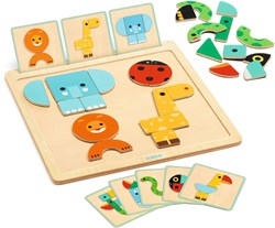 Djeco jouet bébé en bois magnétique GeoBasic - FSC 100% éducatif