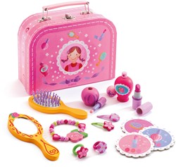 Djeco Beautycase Spielzeugkoffer - Make-up und Haar Accessoires